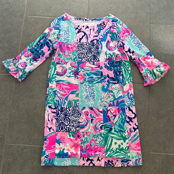 Girls Ruffle Sleeve Dress